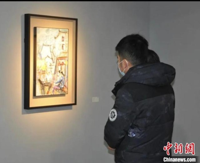 纸本油画展”沪上开幕 探索新型油画材料更多可能性