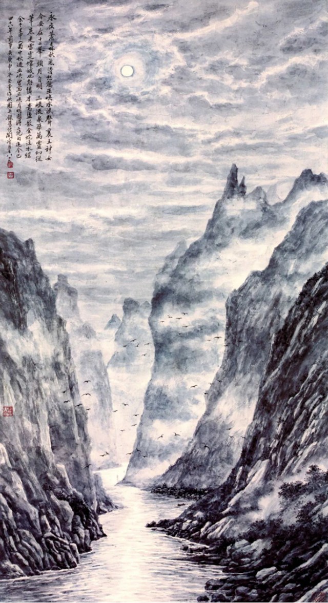 中画技法---烘托