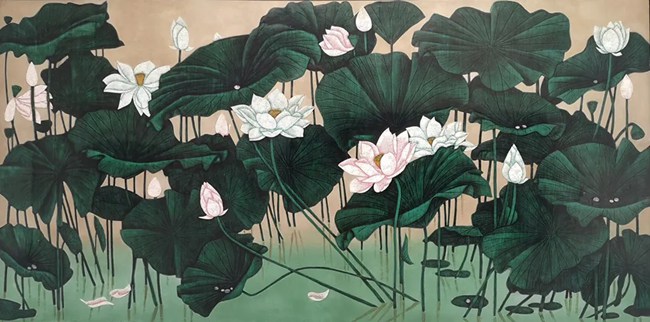 漆画技法之变涂法