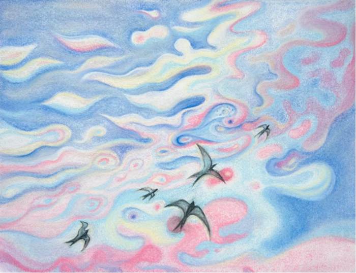 色粉画之破碎画法