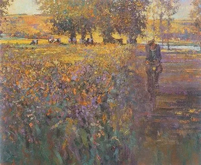 色粉画之刮粉法